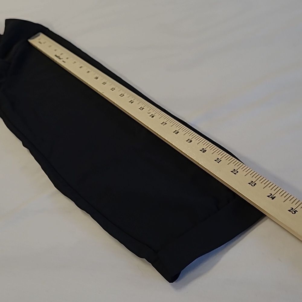 Black tunic polyester top with long sleeves, v neckline - Picture 8 of 8